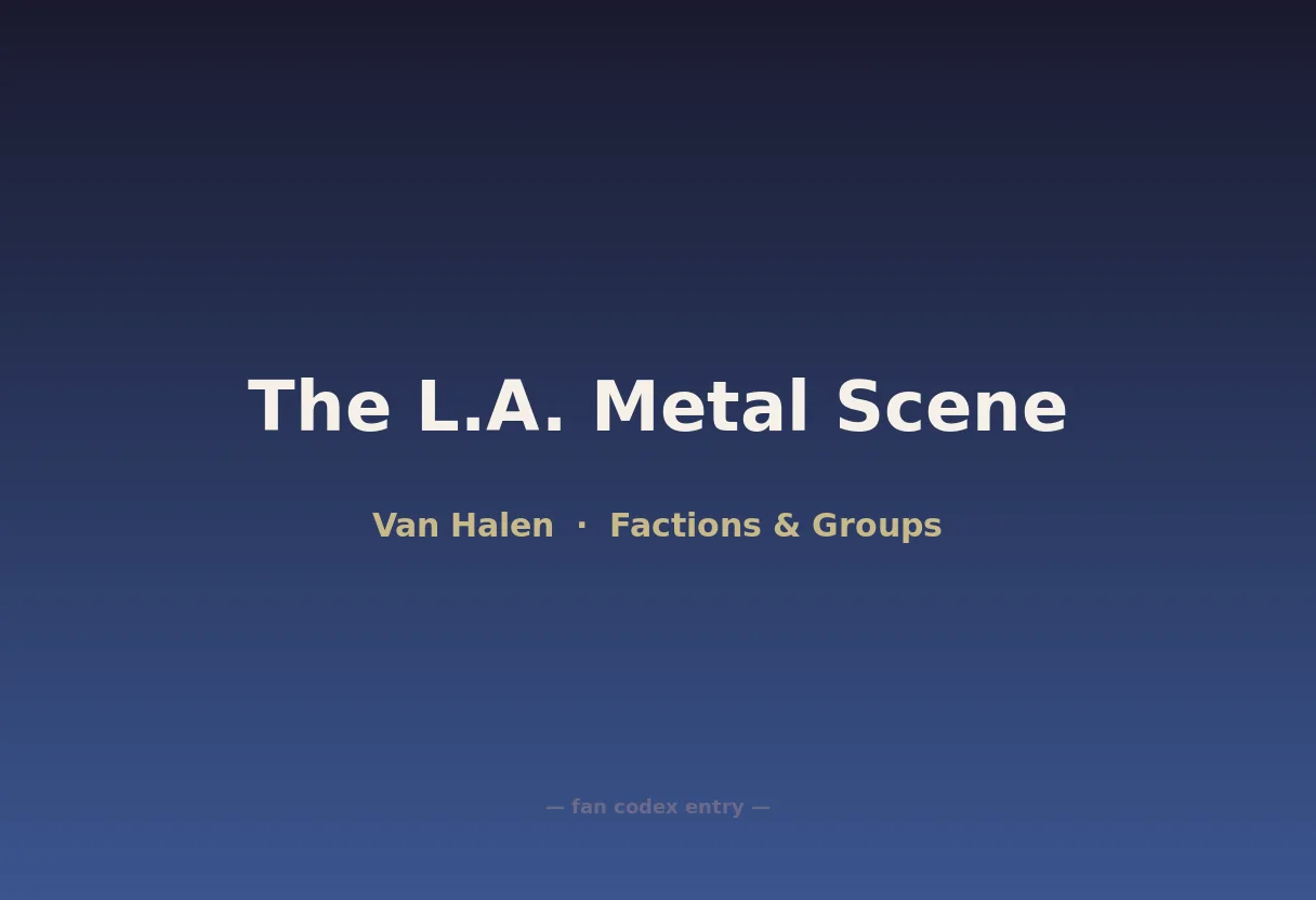 The L.A. Metal Scene