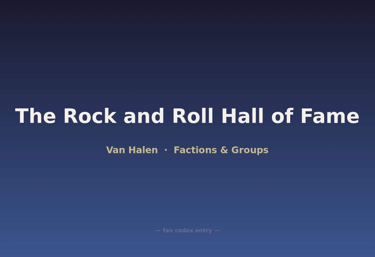 The Rock and Roll Hall of Fame