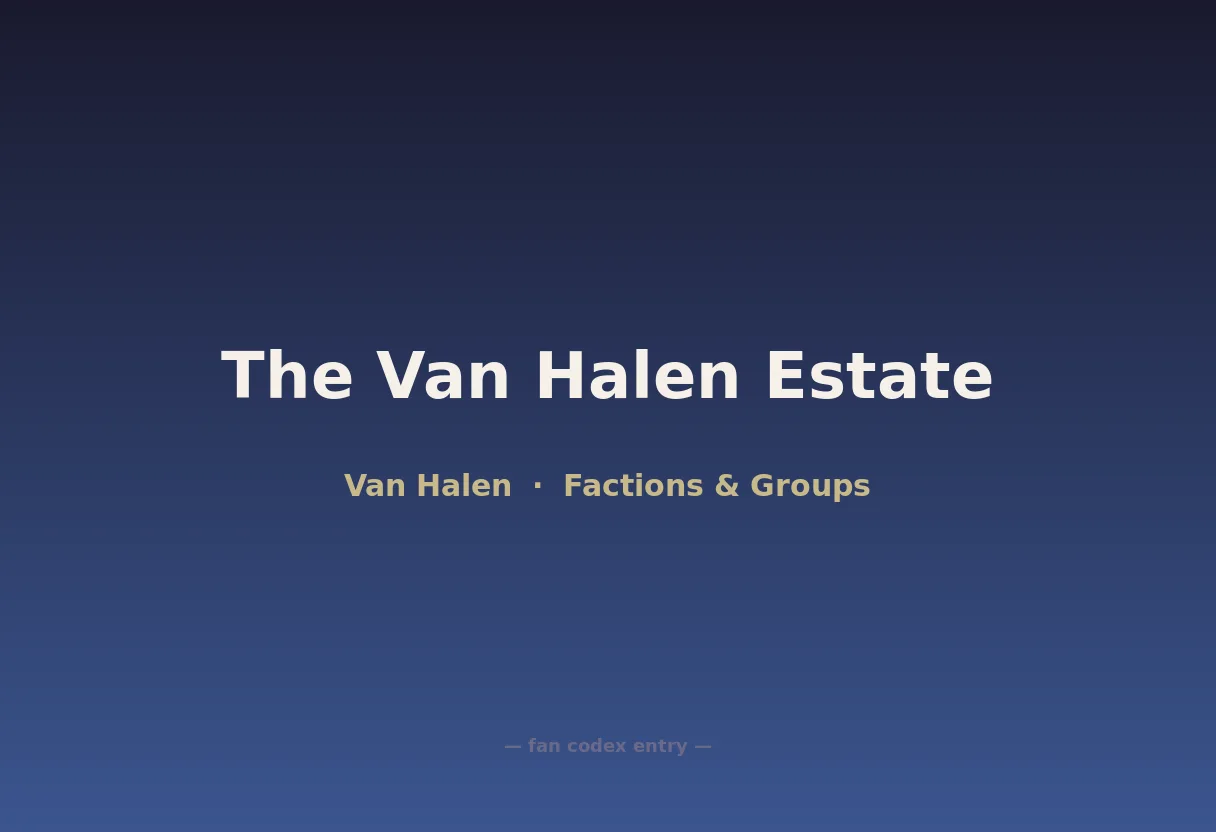 The Van Halen Estate