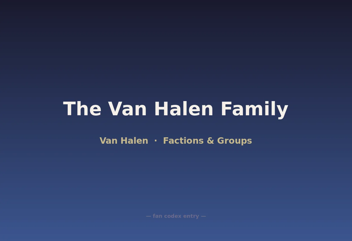 The Van Halen Family