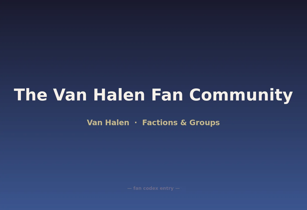 The Van Halen Fan Community
