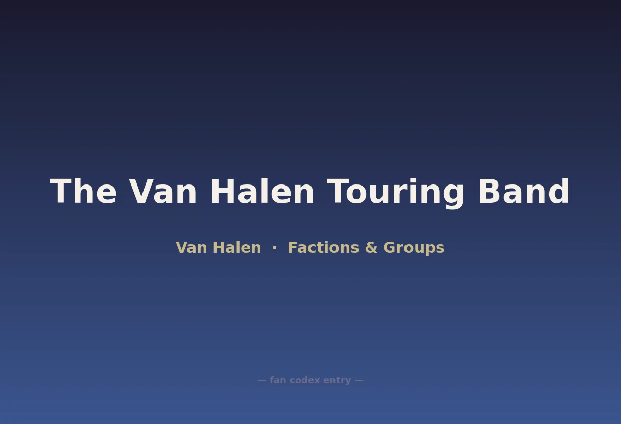 The Van Halen Touring Band