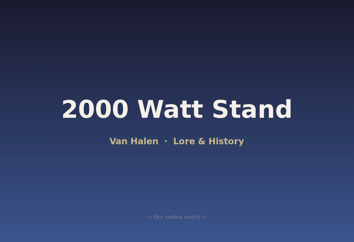 2000 Watt Stand