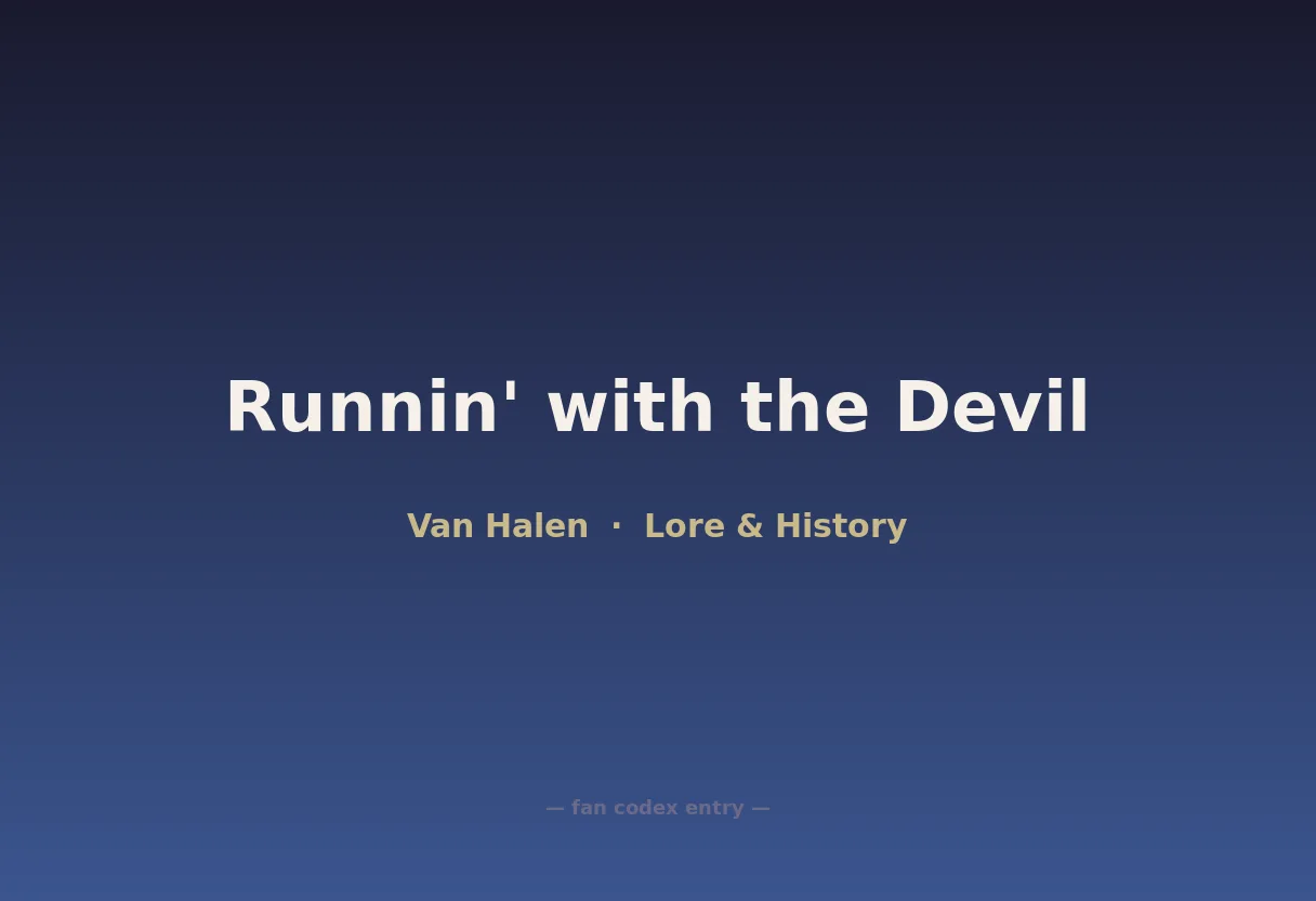 Runnin' with the Devil