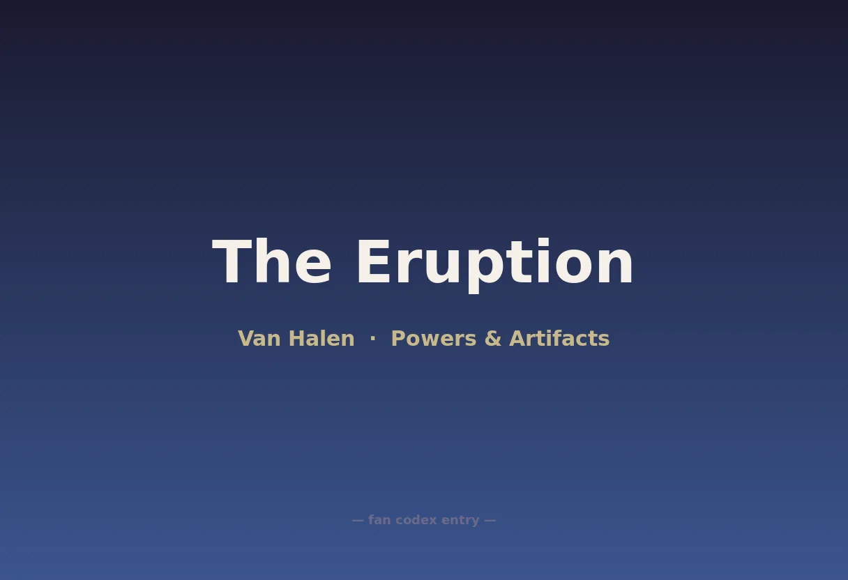 The Eruption