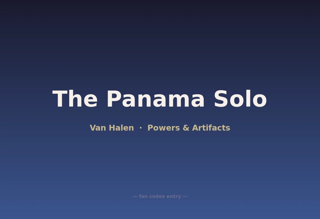 The Panama Solo