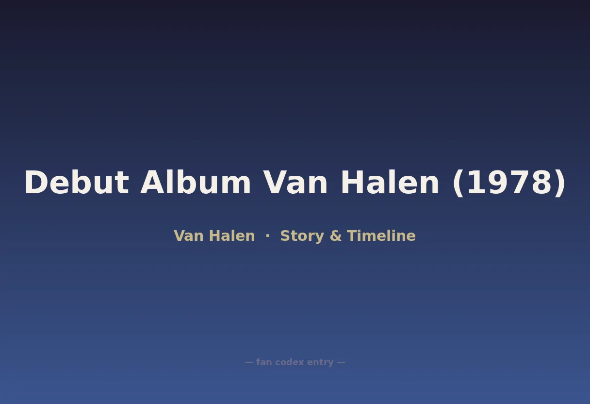 Debut Album Van Halen (1978)