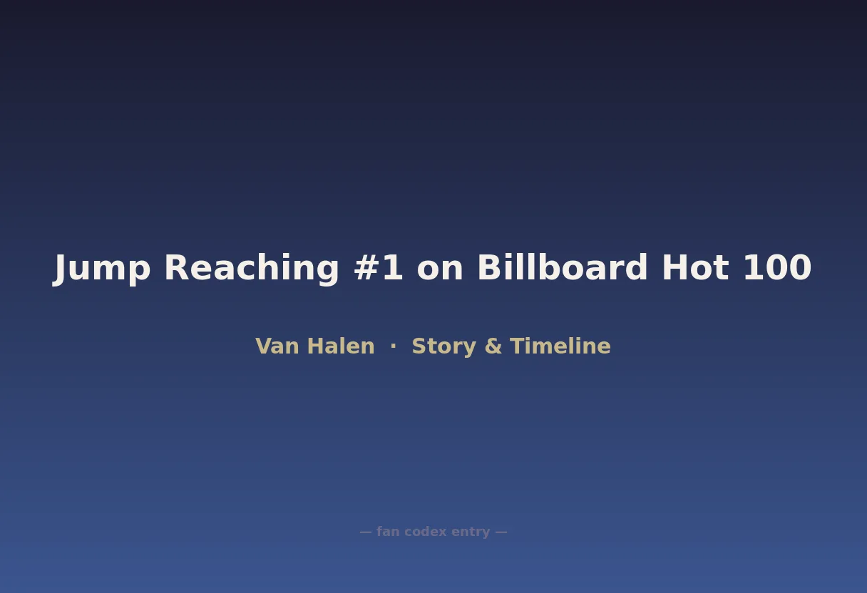 Jump Reaching #1 on Billboard Hot 100