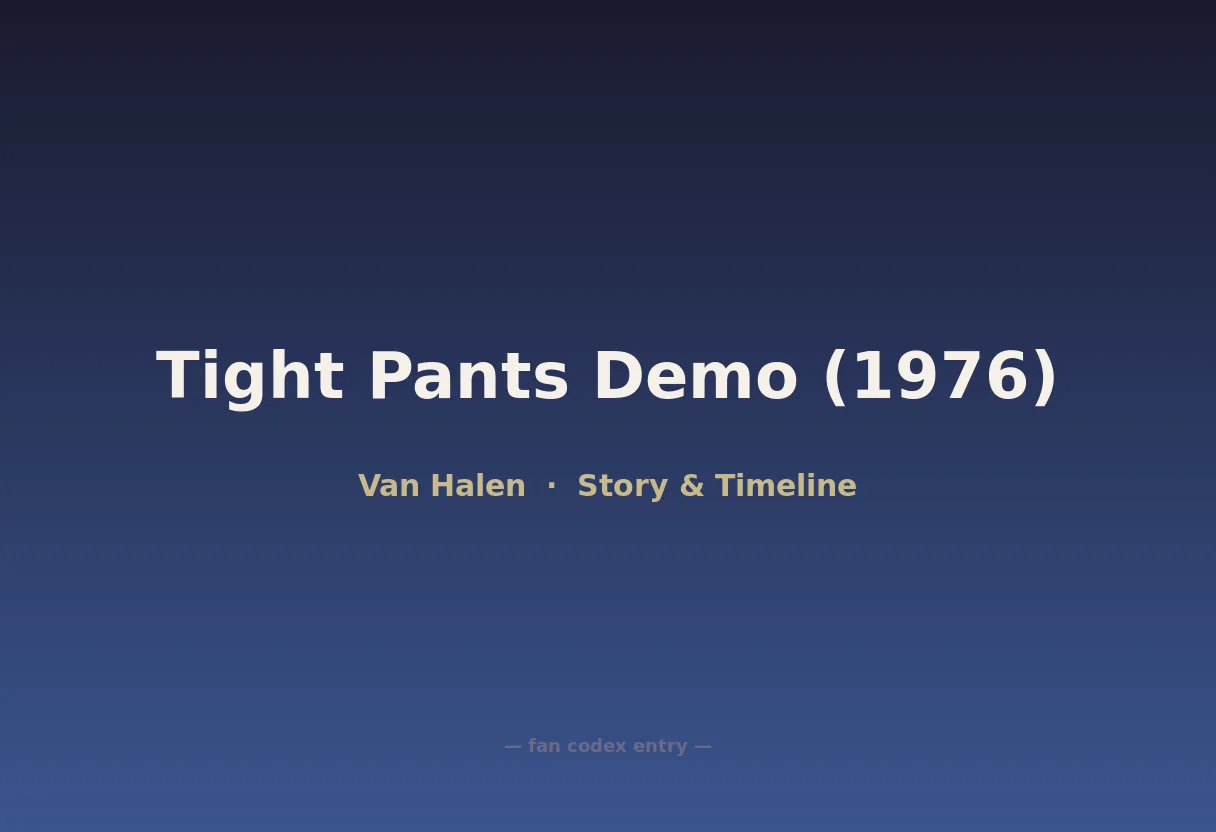 Tight Pants Demo (1976)