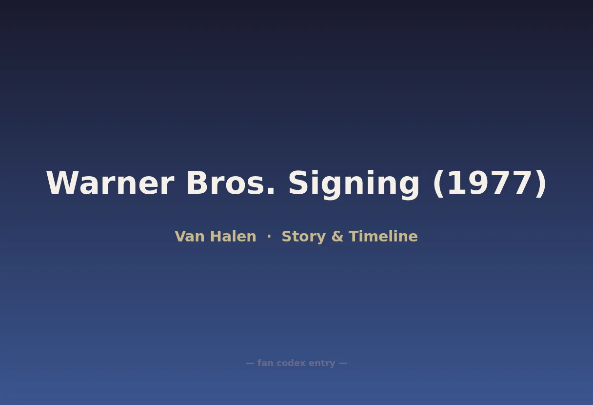 Warner Bros. Signing (1977)