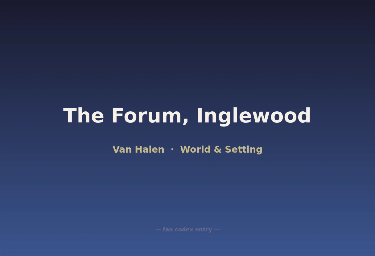 The Forum, Inglewood